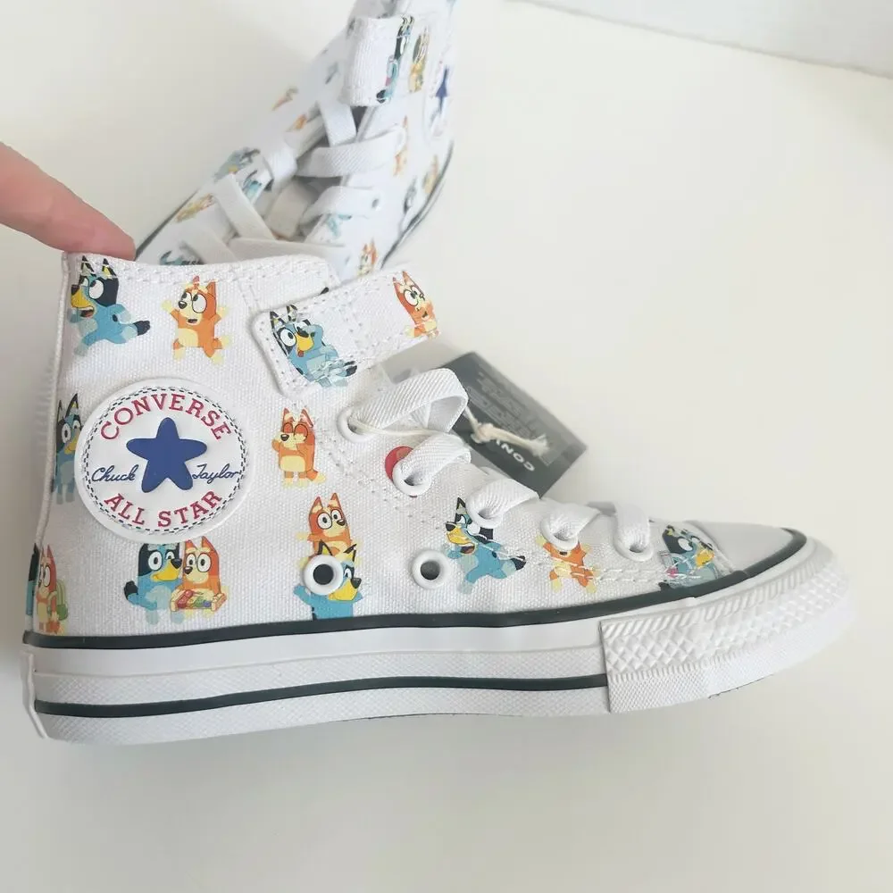 Converse x Bluey Keepie Uppie High-Top Sneakers NEW Kids Size 12 Youth Toddler